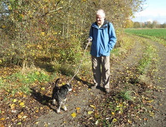 Eico redet mit Herrchen